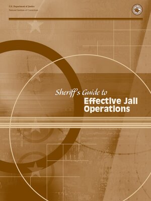 cover image of Sheriff's Guide to Effective Jail Operations